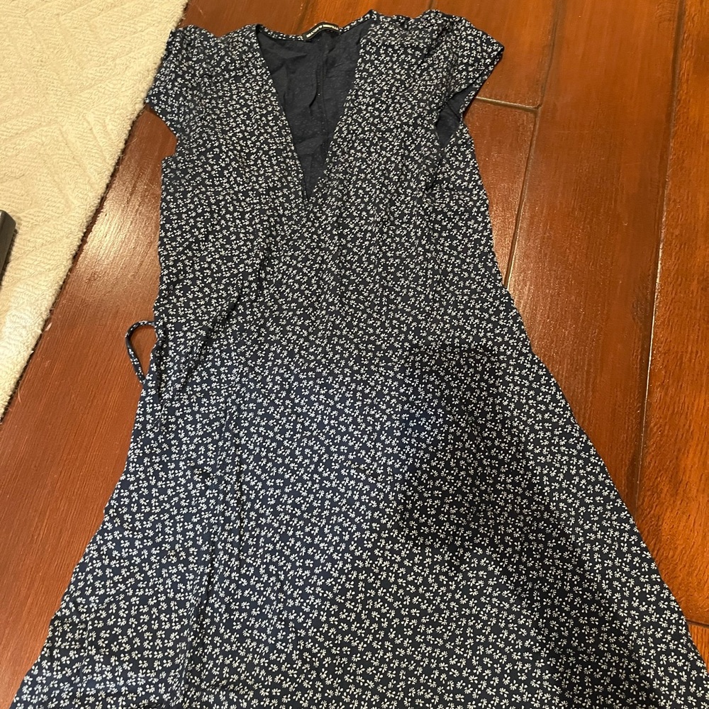 brandy floral wrap dress